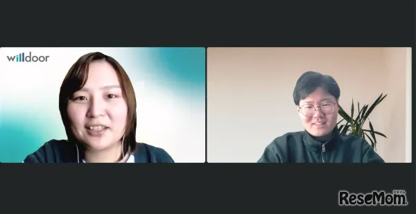 個別相談を実施するようす