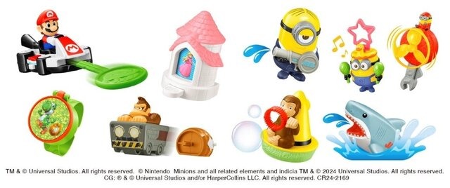 ハッピーセットにマリオ、ドンキーコングがやってくる！マクドナルドの「ユニバーサル・スタジオ・ジャパン オールスターズ」がアツい