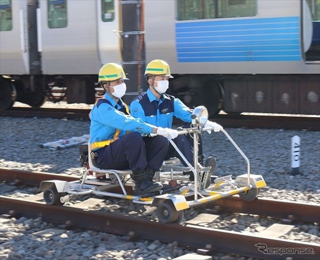 線路点検車両の「レールスター」