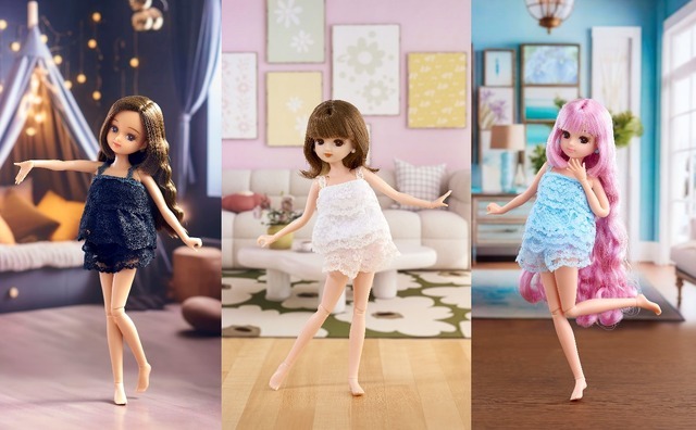 「フォトジェニックリカ」写真左からダリア、デイジー、アイリス