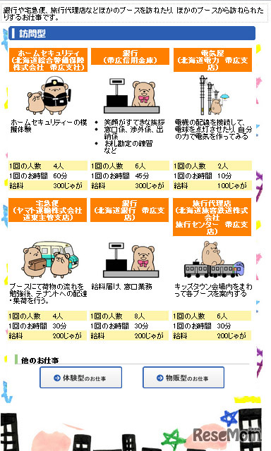 職業体験 訪問型