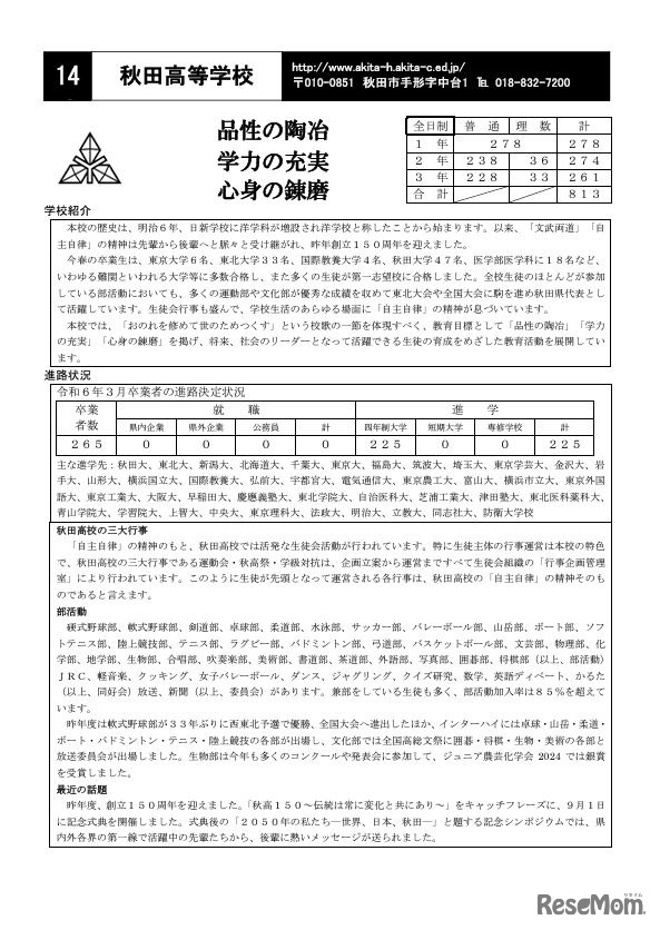 秋田高等学校