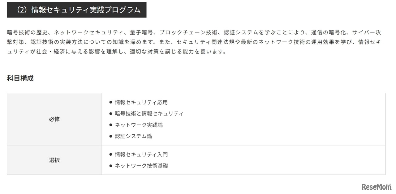 情報セキュリティ実践プログラム