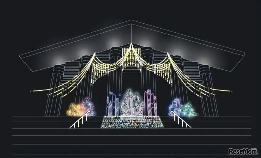 京都芸術大学「イルミネーションプロジェクト2024」完成予想図