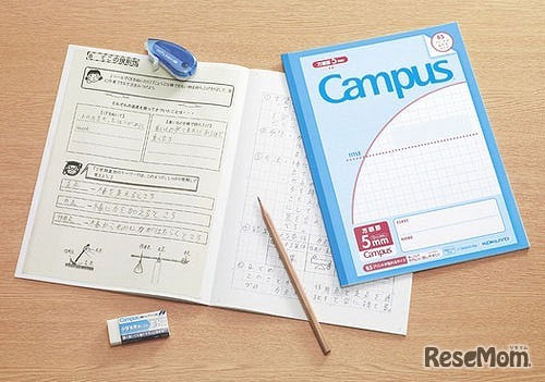 キャンパスノート（用途別・プリント貼付用・5mm方眼罫）