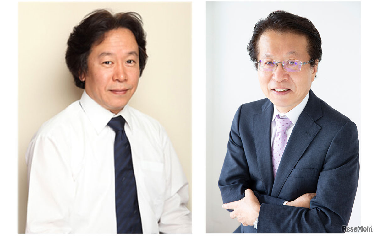 「中学受験情報局かしこい塾の使い方」関西担当・主任相談員の都関靖治氏（左）と主任相談員の西村則康氏（右）