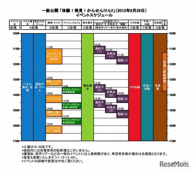 イベントスケジュール