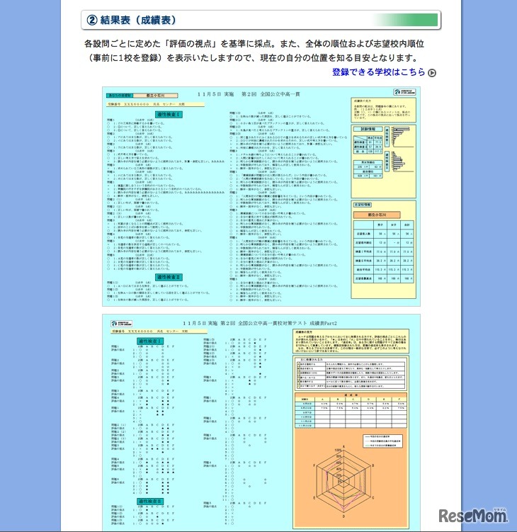 全国公立中高一貫校対策テスト