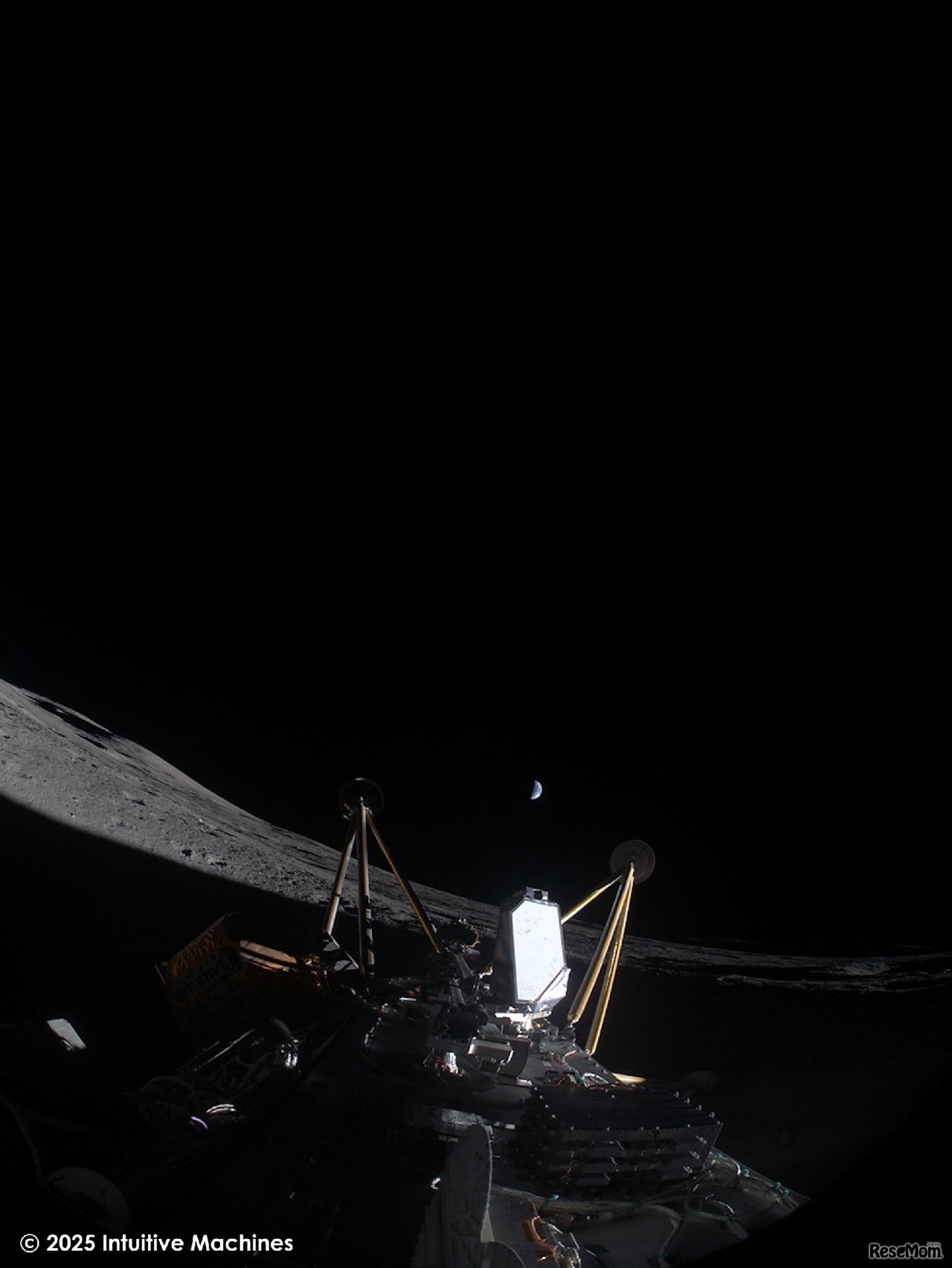 月着陸船Athenaが撮影した月面