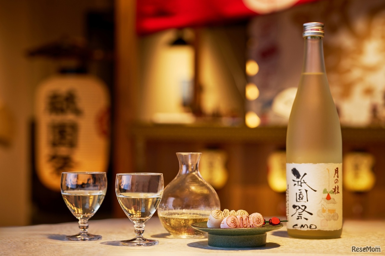 【OMO5京都三条】稚児餅と日本酒の「宵酒セット」イメージ