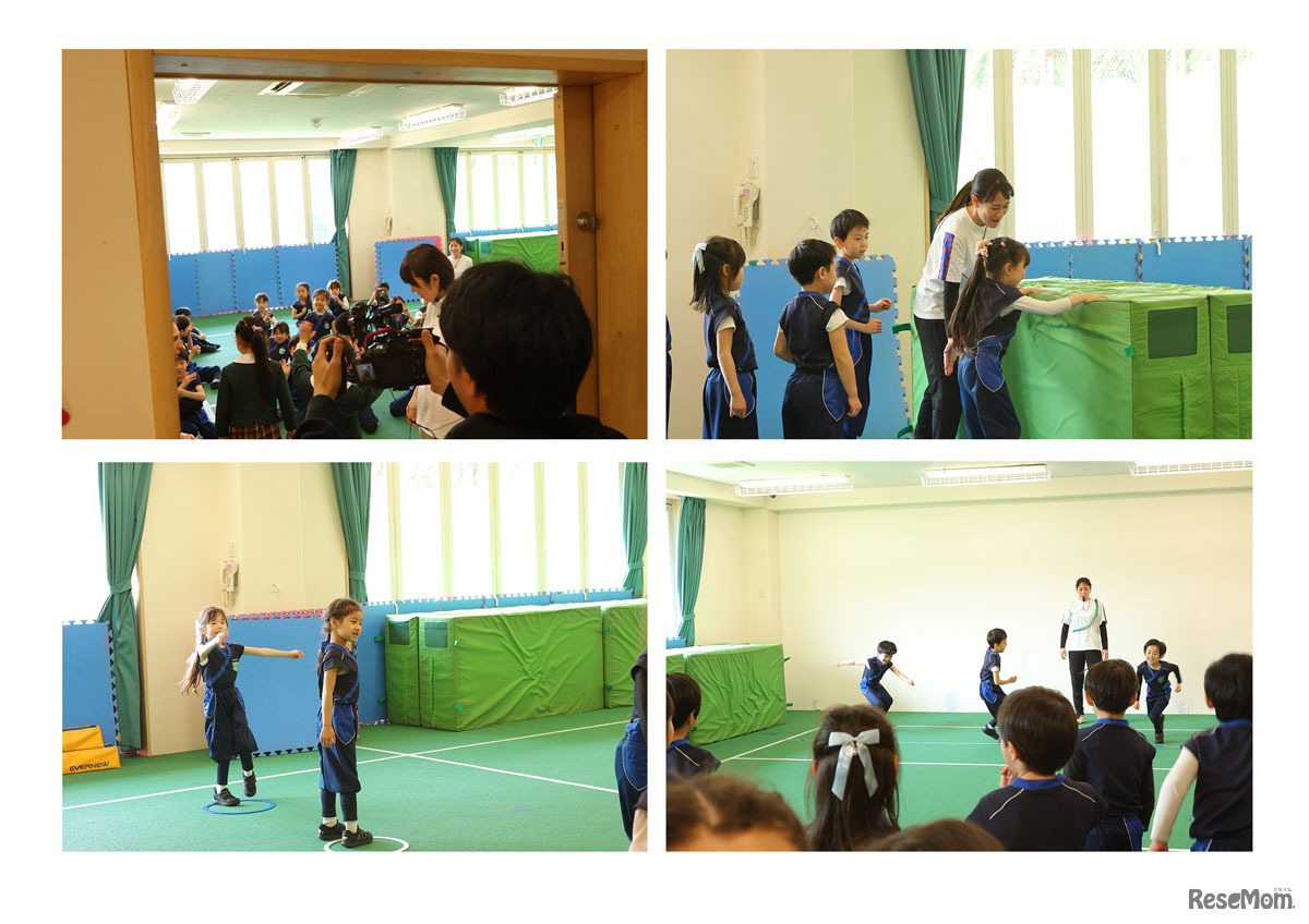 東京大学名誉教授の深代千之先生が監修の「忍者あそび」。あらゆるスポーツに必要とされる基本動作を習得する