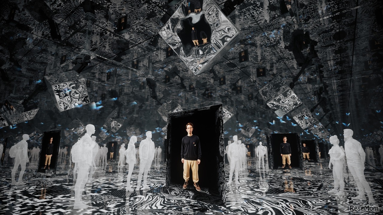 LEDディスプレイに映し出され、自由に動き出す