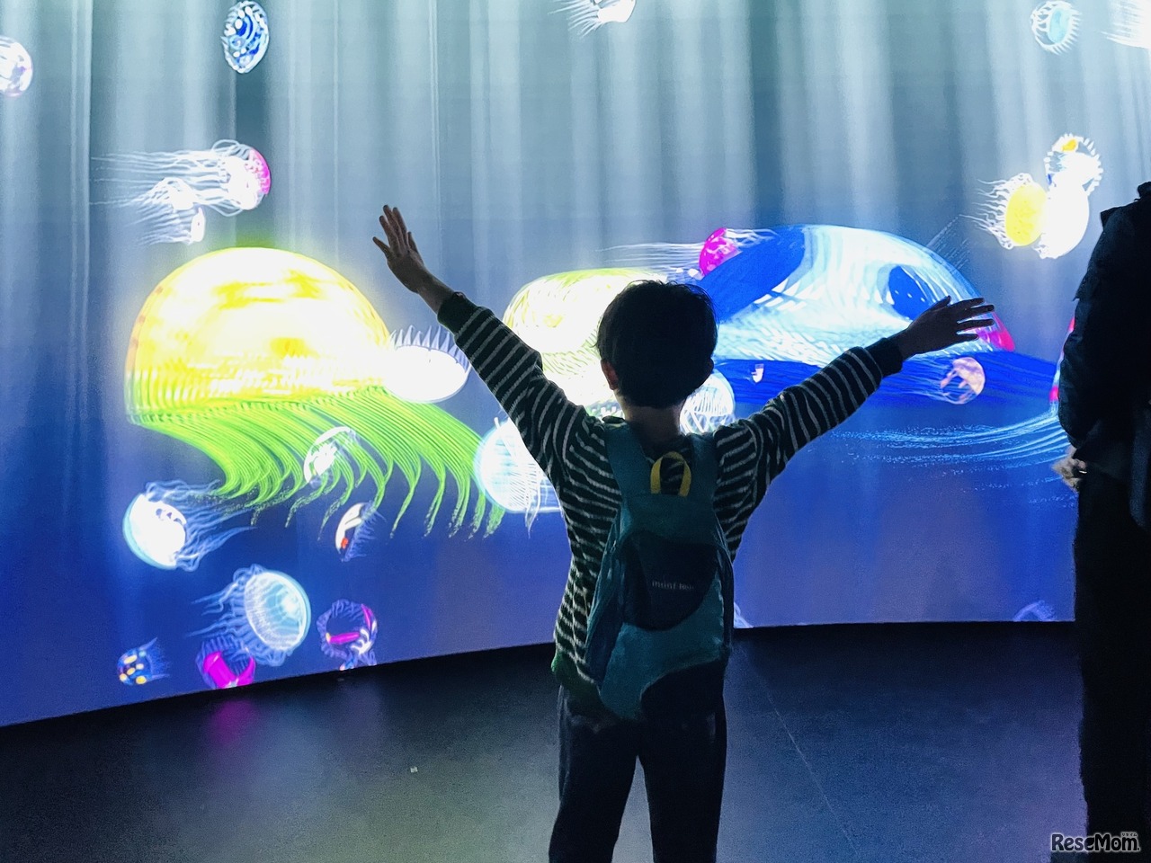 「ぼくのうごきに合わせてクラゲが大きくなったり、小さくなったりして生きているみたい」