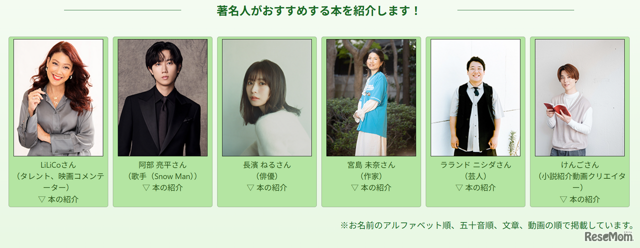 著名人がおすすめする本の紹介