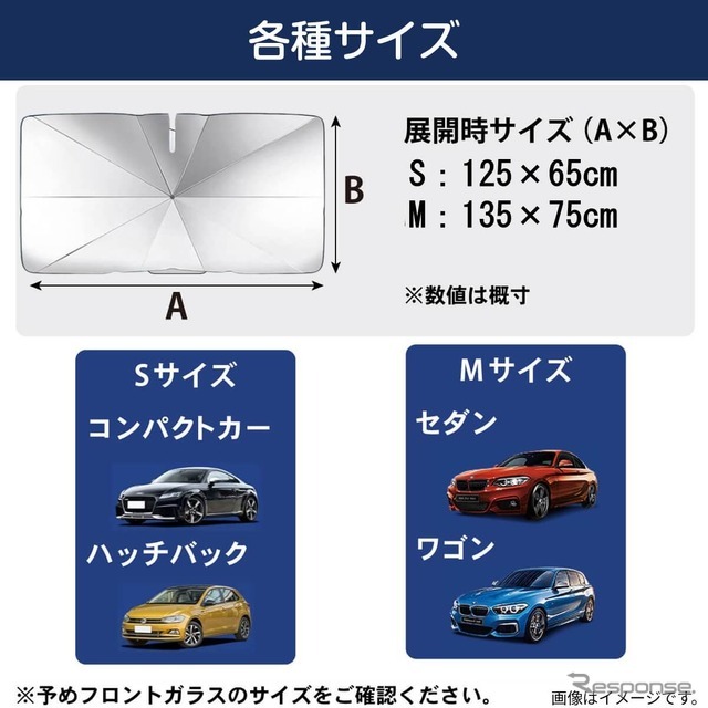 車内温度上昇を防ぐ新型カーサンシェード「CARUB V4」6月発売