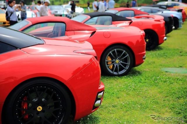 ずらりと並んだスーパーカー