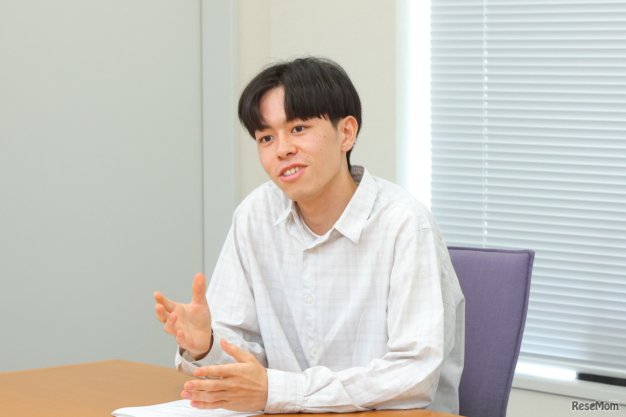 菅原研究室の一宮遼太郎さん（大学院理工学研究科 機械創造コース 修士課程1年）