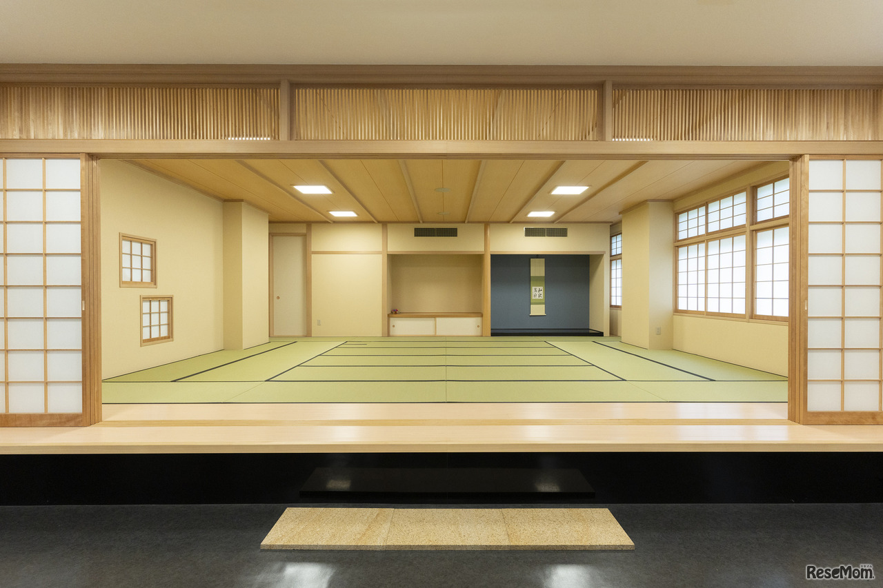 茶道やワークショップなど、海外からのお客様との交流の場に活用される場所「日本文化Stage」