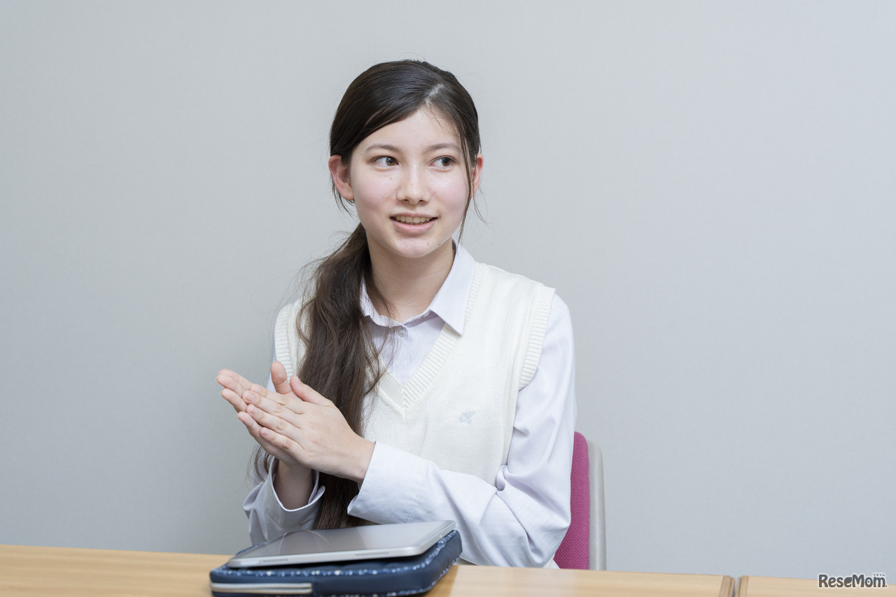 現編集長 ショーナックだりあさん（高2）