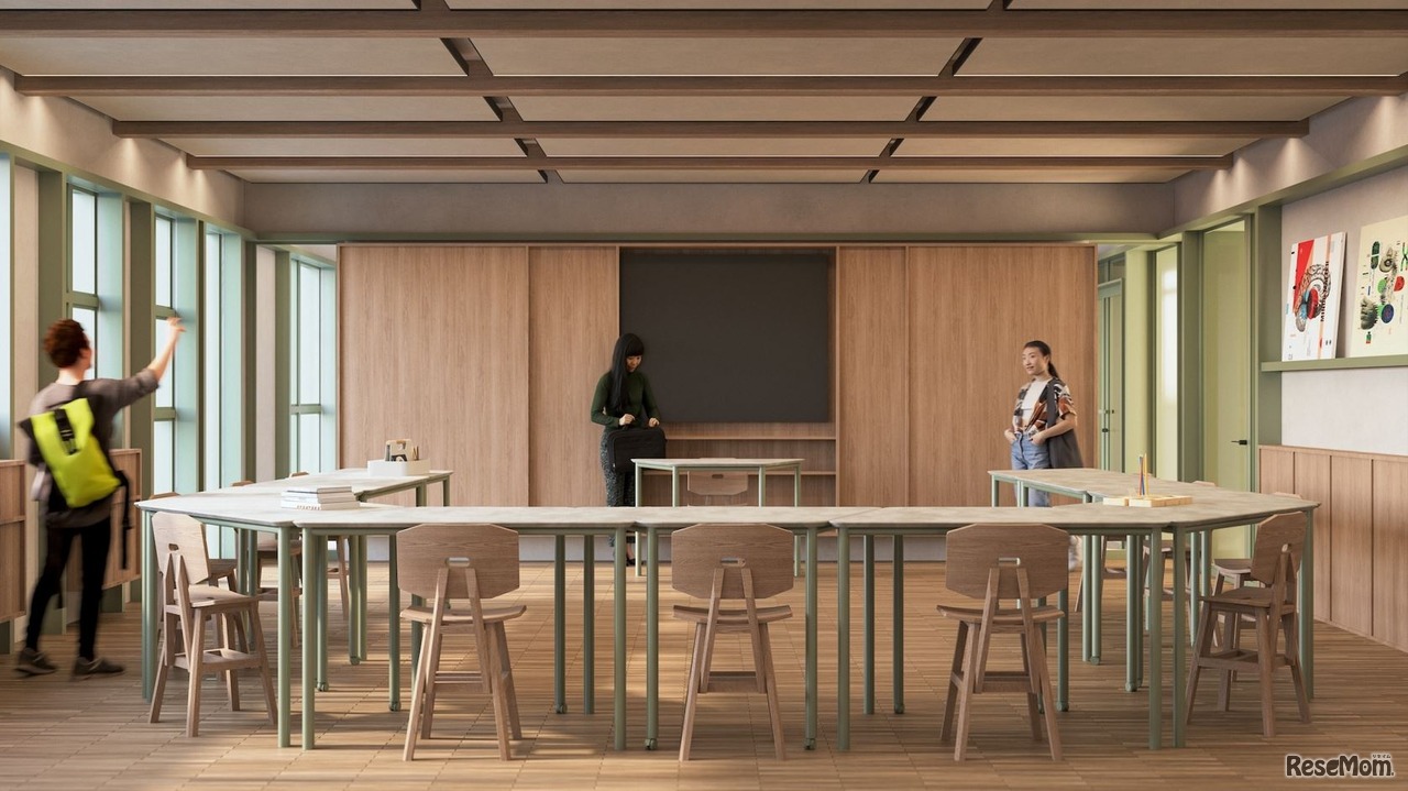 新校舎の教室イメージ