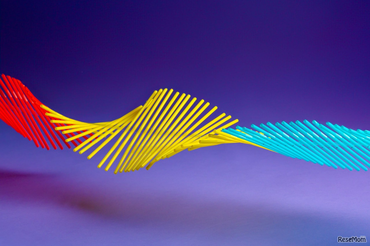 波の伝わり方が観察できるウェーブマシン