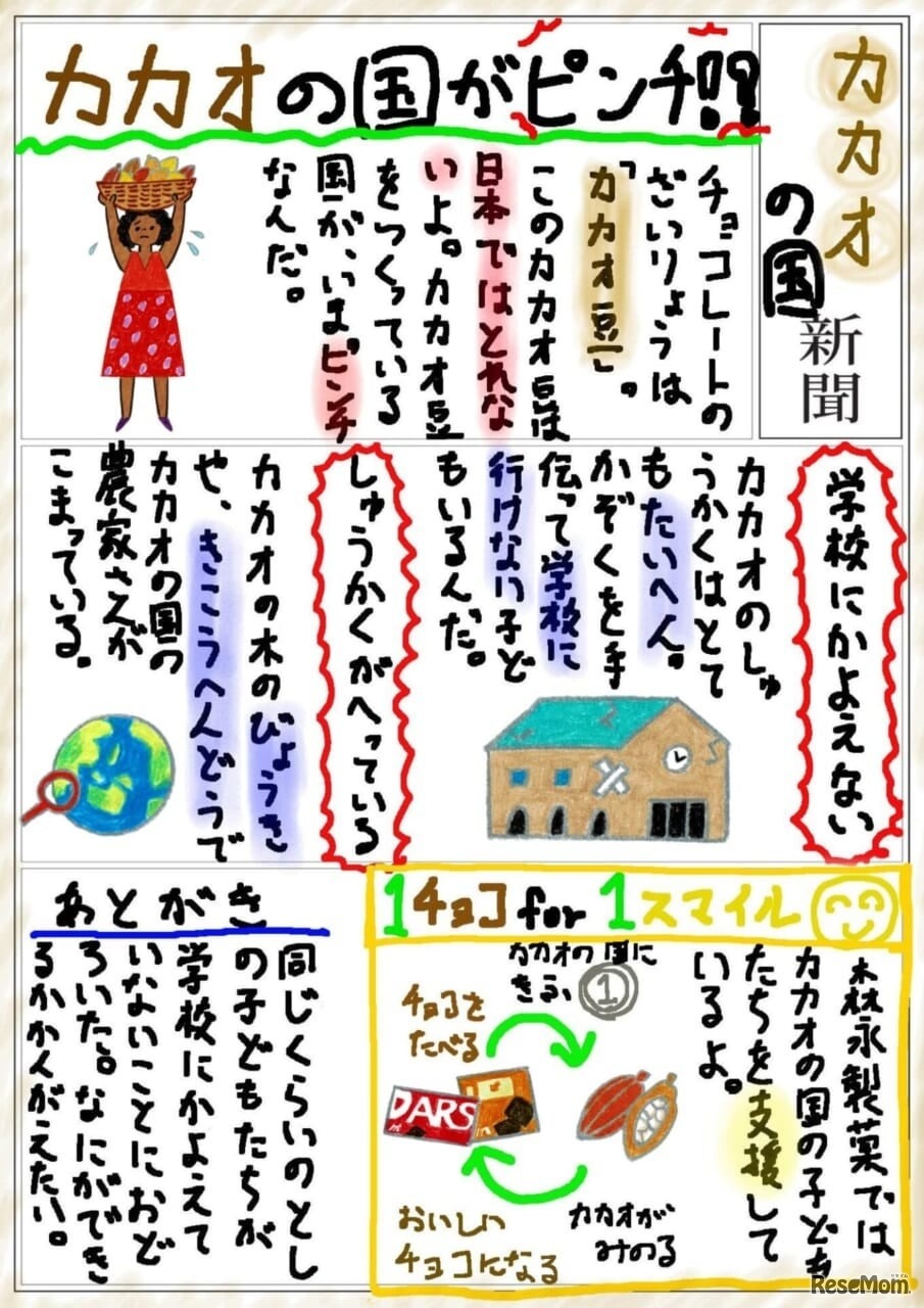 “なるほど！チョコレート”かべ新聞コンテスト