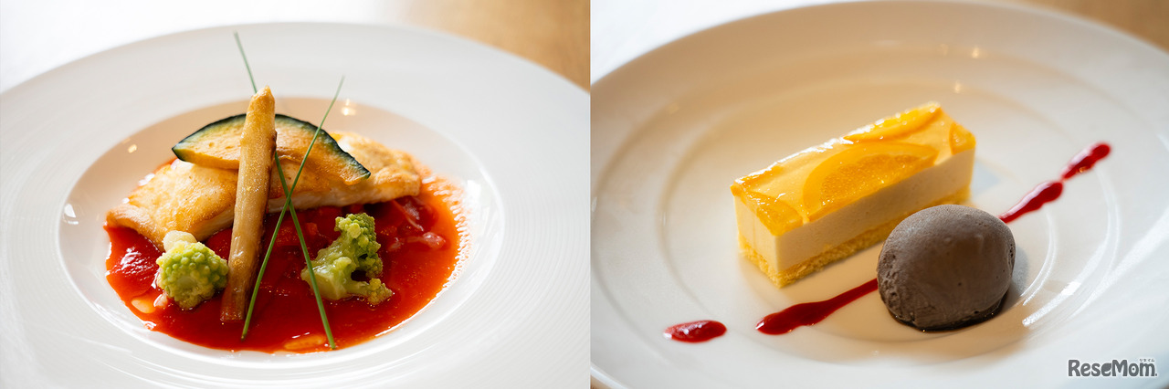 自然学校での夕食はフランス料理！ 美しく、おいしいコース料理をいただいた