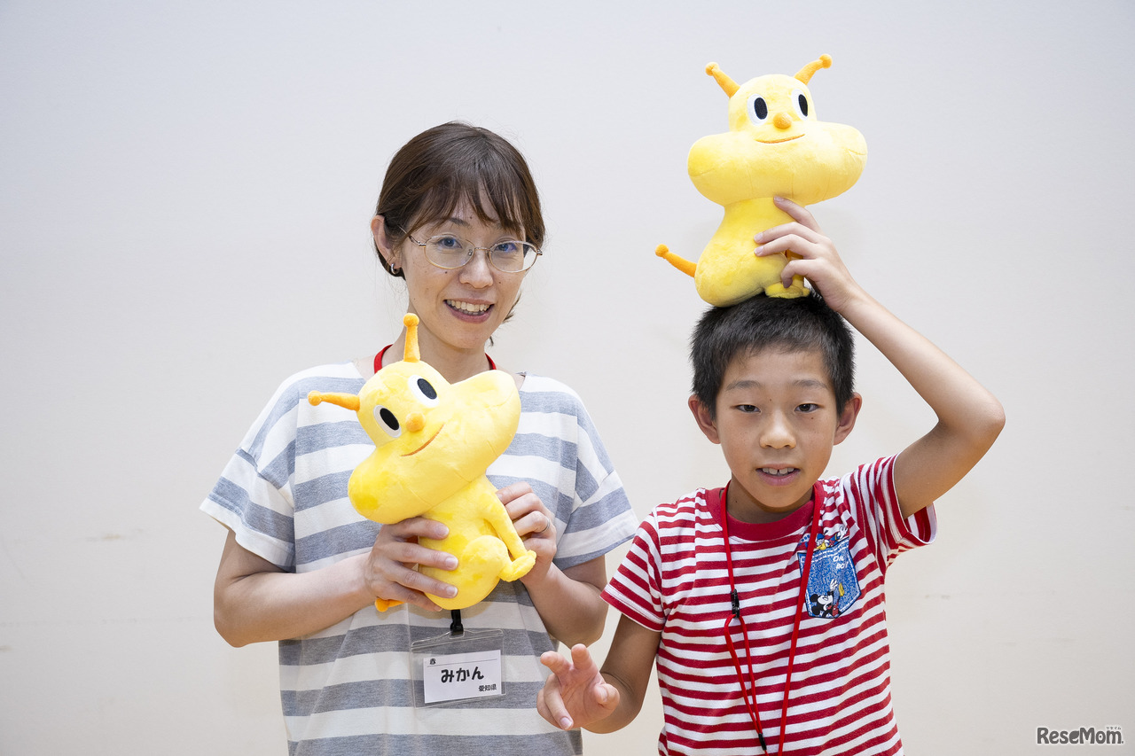 「みかん」さん＆「りんご」さん親子