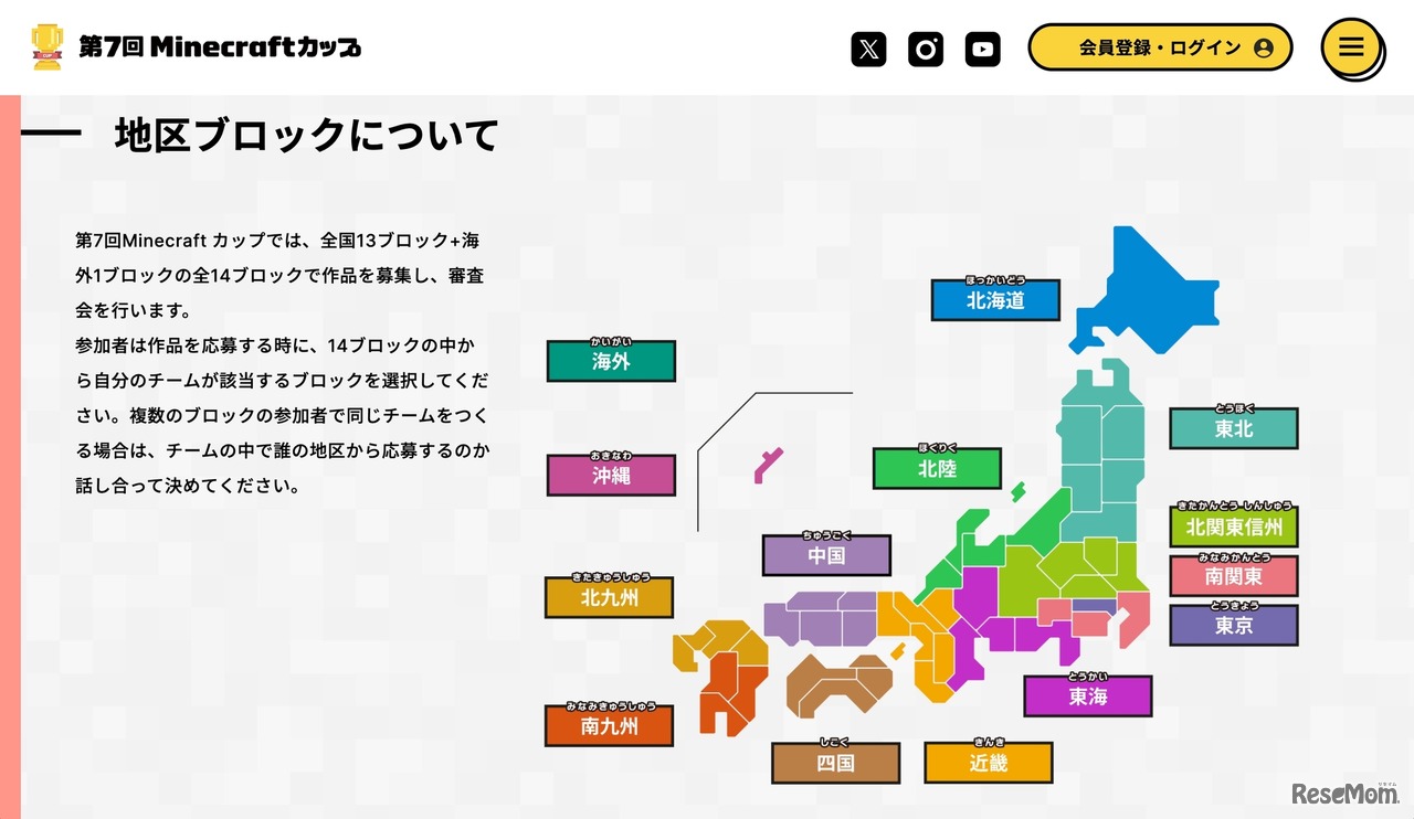 第7回 Minecraftカップ：地区ブロックについて