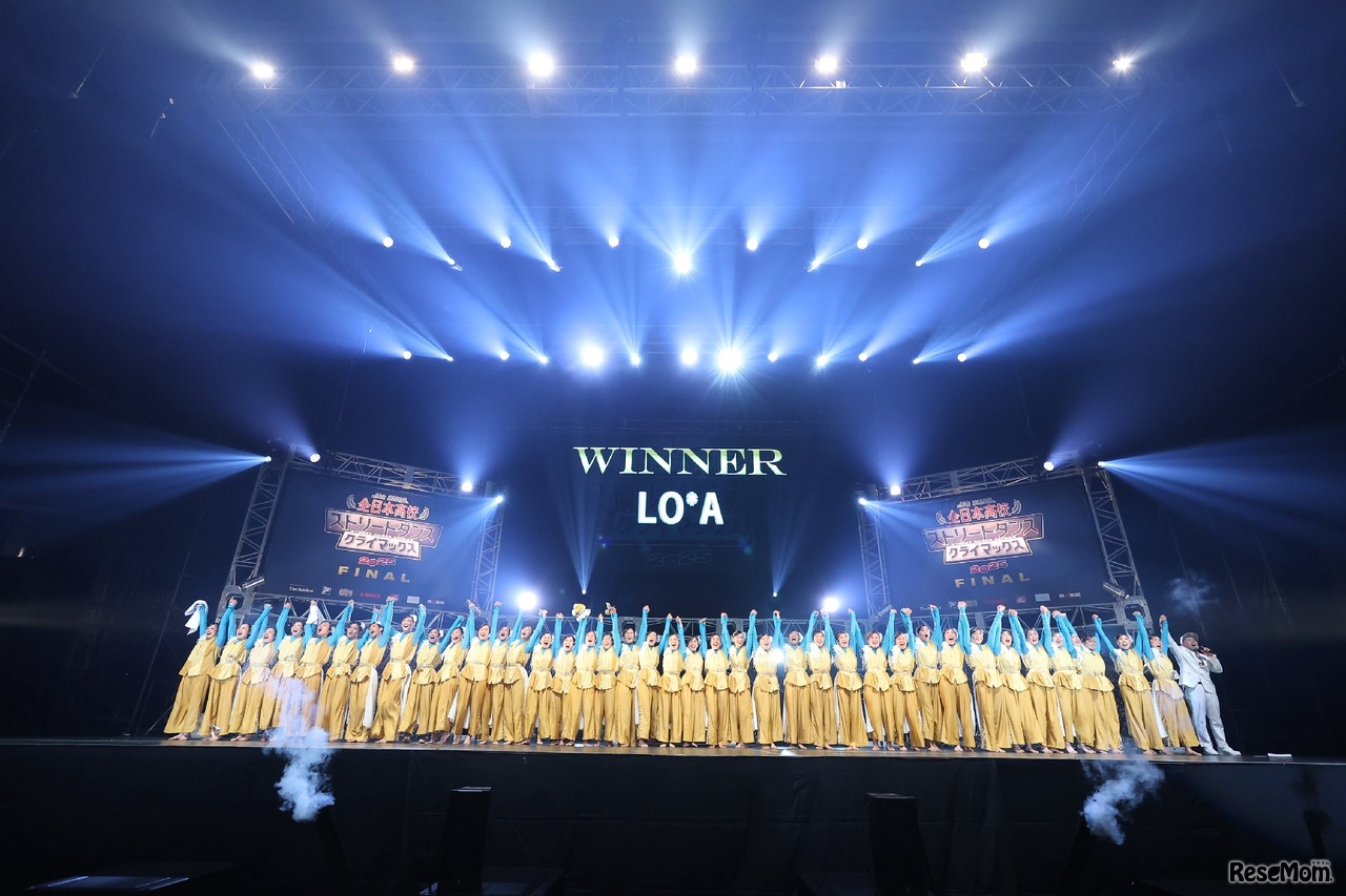 優勝 「LO*A」（ジャンル：FREESTYLE/東京都立狛江高等学校）