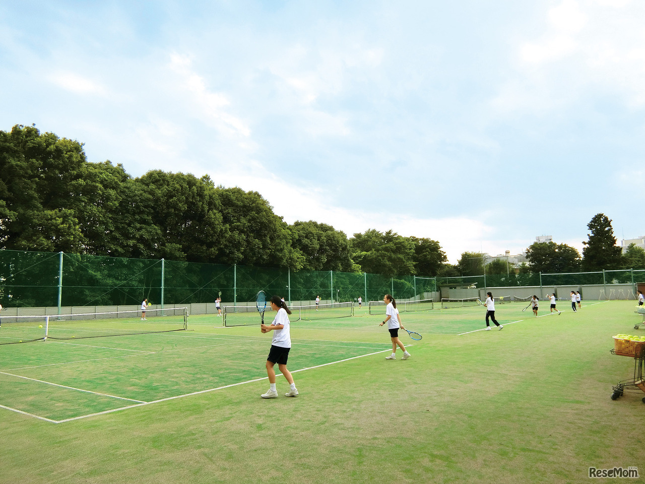 テニスコートは計10面のオムニコート