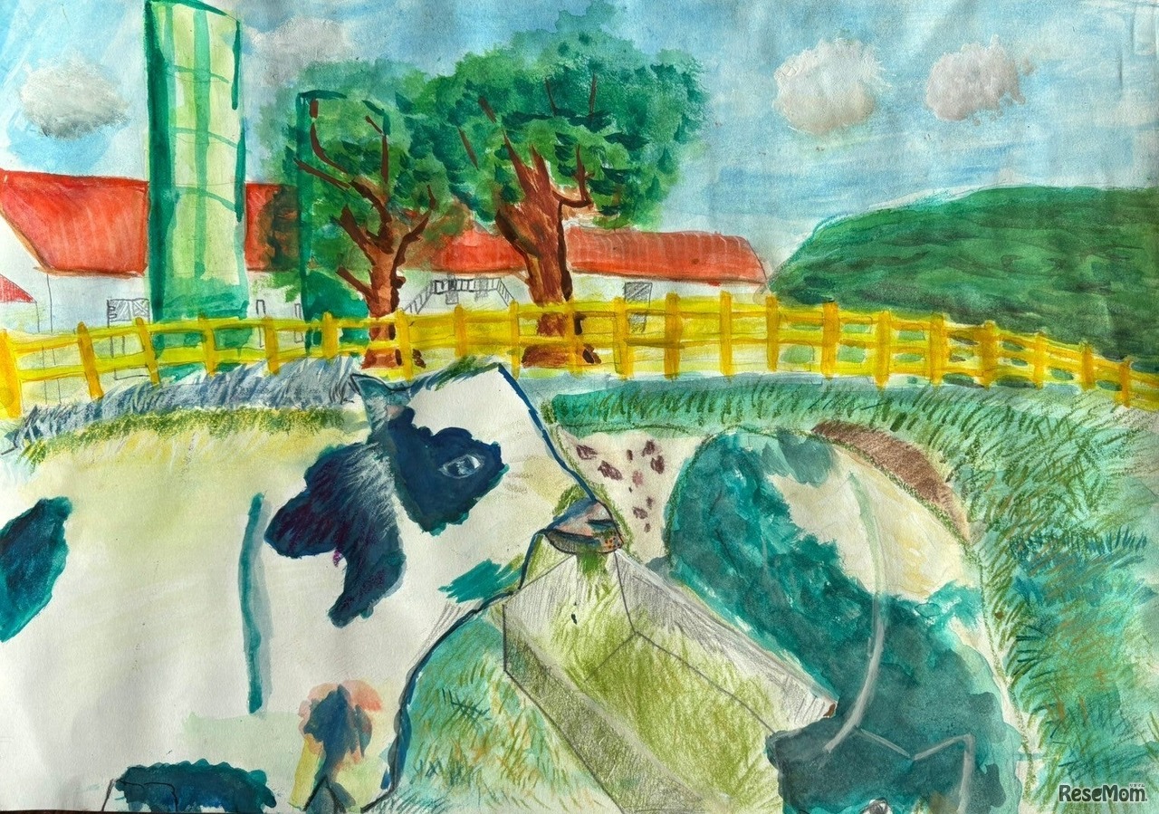 マザー牧場「秋のこども写生大会」高学年金賞作品