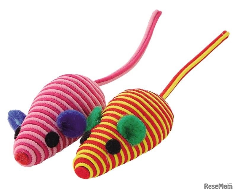 実物展示（一例）：ねずみのおもちゃ（ネコ用おもちゃ画像提供：ペティオ）