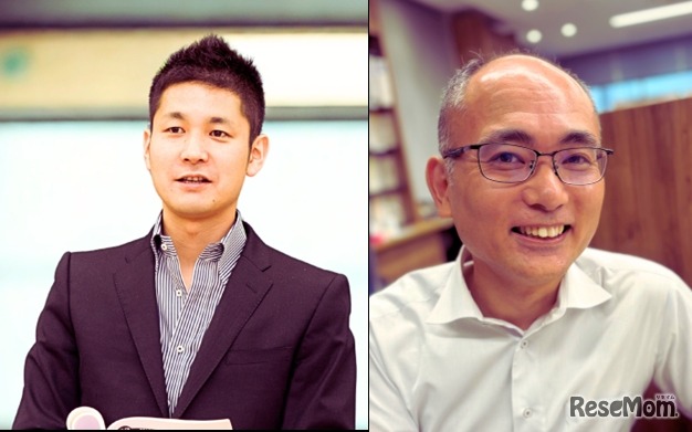 (左) 英語科講師の天倉一博氏　　　(右) 数学科講師の隣裕之氏