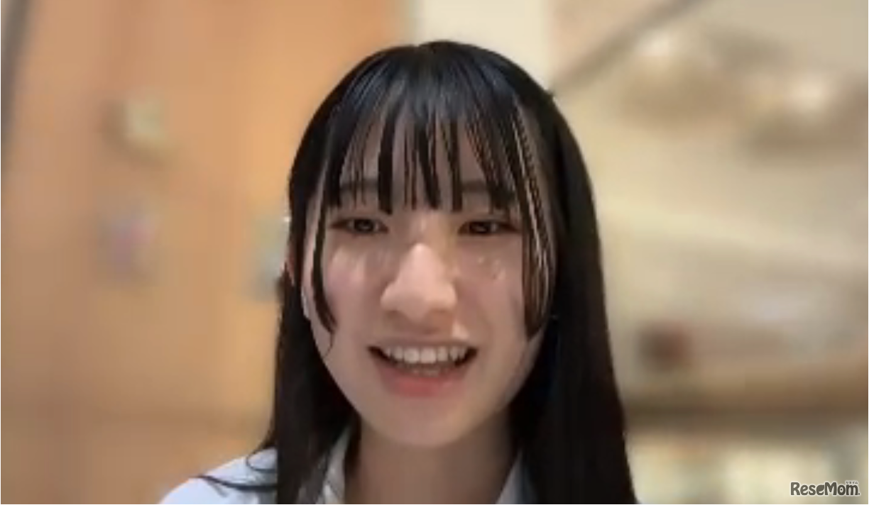 京都大学 農学部・応用生命科学科1年生（京都府立園部高等学校出身）の牛島 七菜子さん