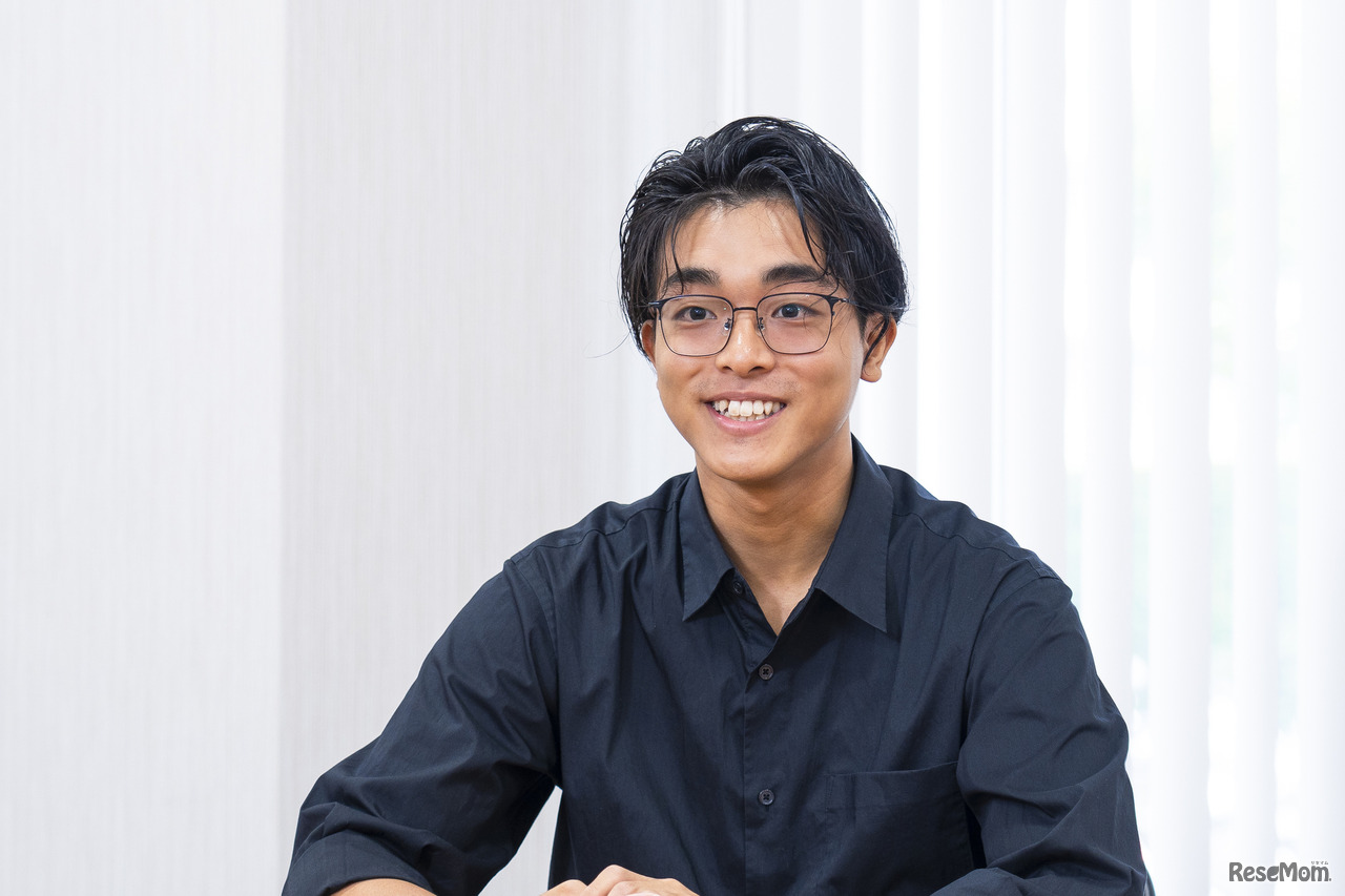 工学部機械電気システム工学科1年生：長尾 陸さん