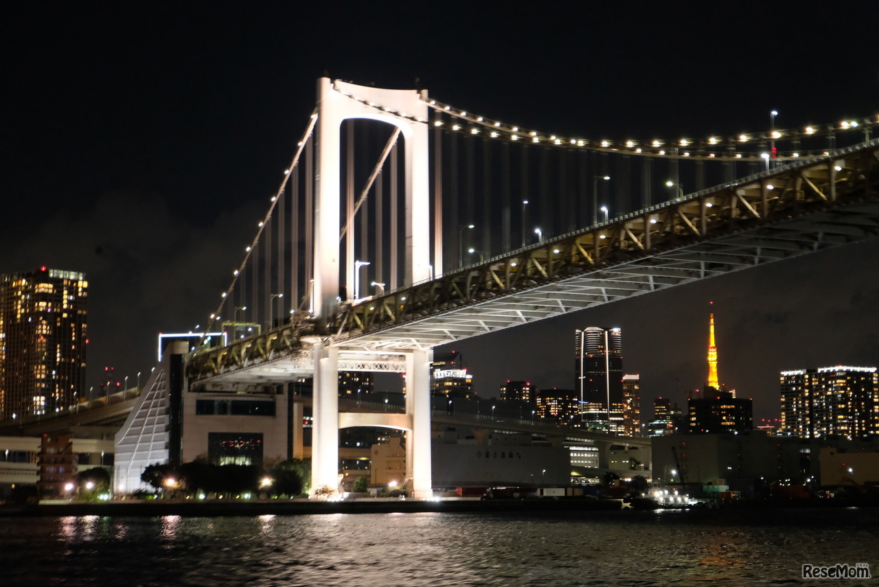 東京港夜景観賞ツアーでの夜景