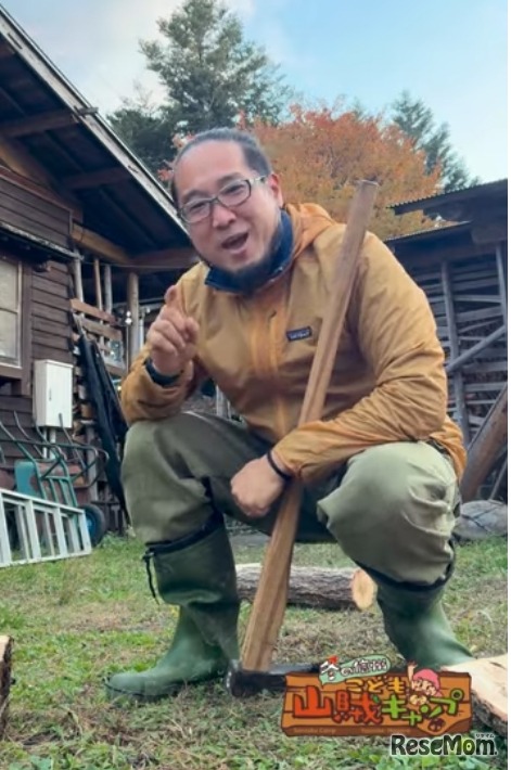 冬の信州こども山賊キャンプのようす