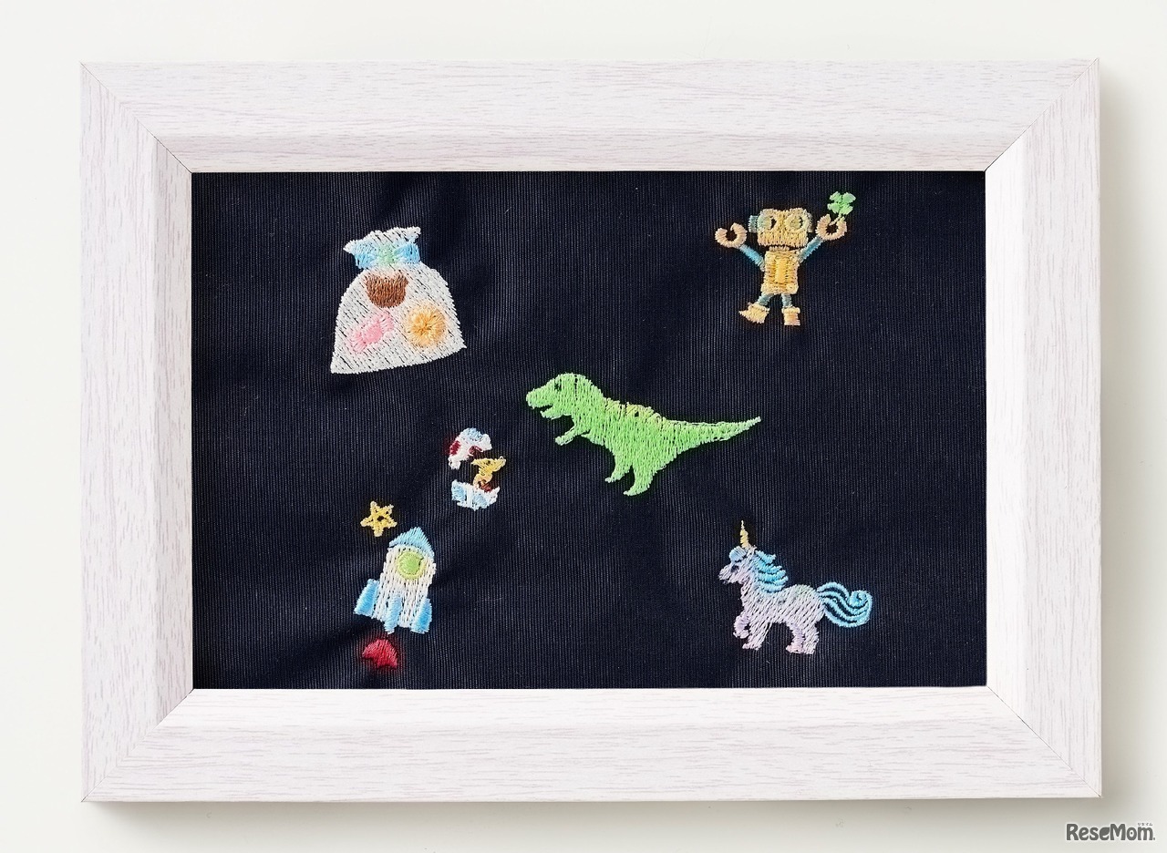 カラーモチーフ刺繍