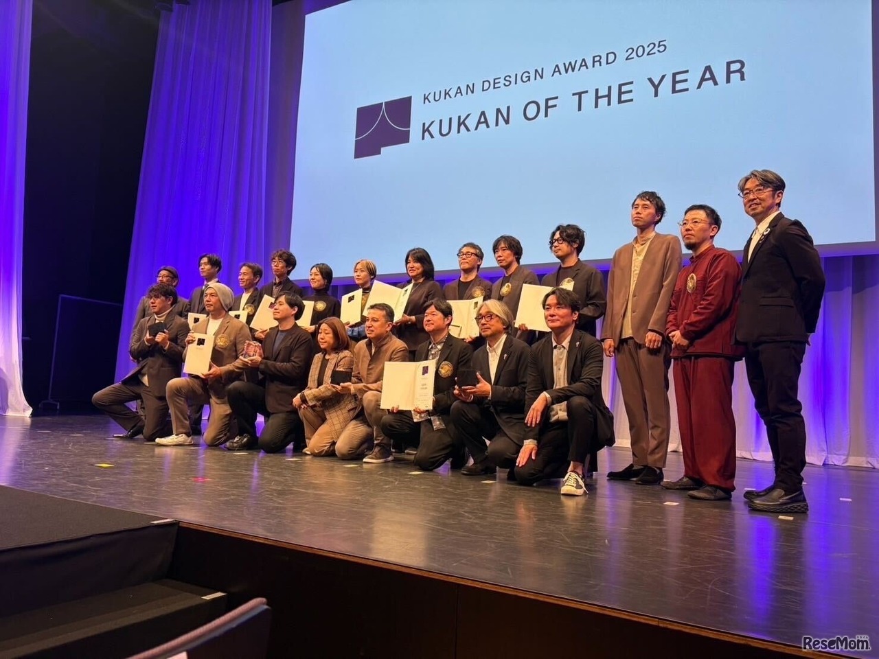 日本空間デザイン賞授賞式のようす