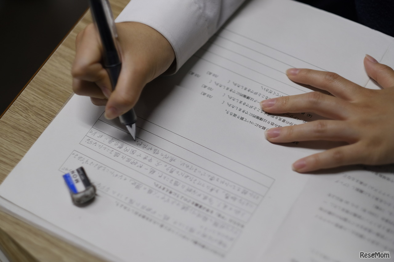 授業では考える力を伸ばしていくことを大切にしている。