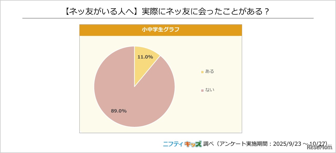 実際にネッ友に会ったことがある？