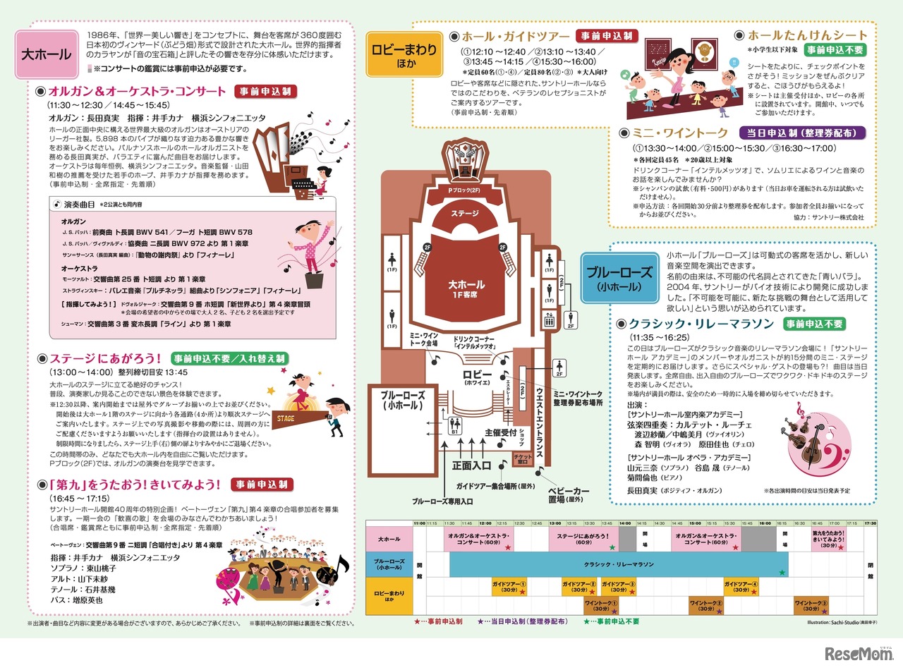 オープンハウス～サントリーホールで遊ぼう！ チラシ