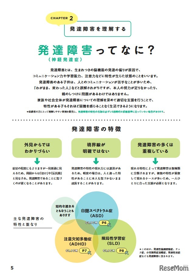 CHAPTER2「発達障害を理解する」（一部）