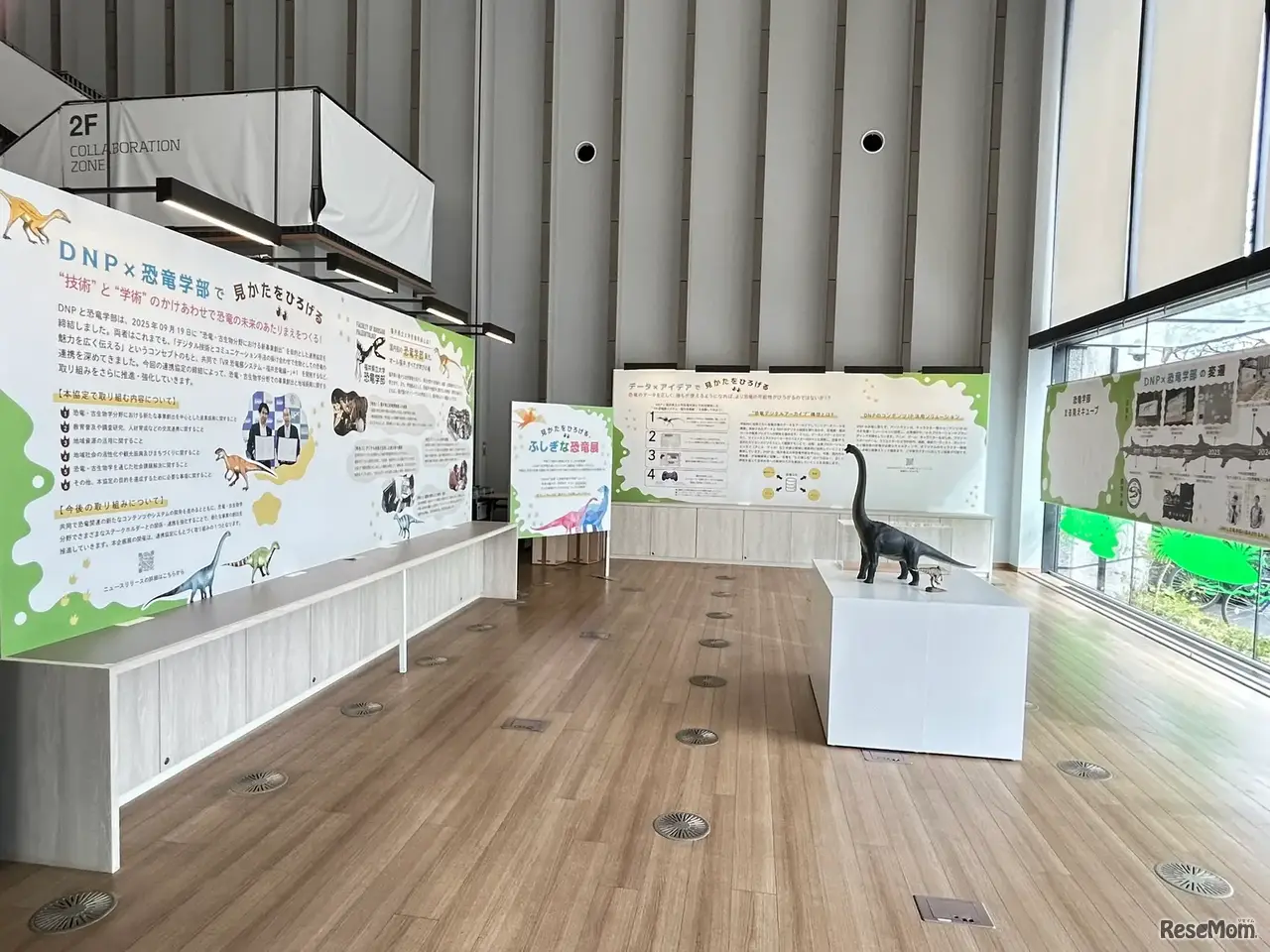 企画展「見かたをひろげる、ふしぎな恐竜展」のようす