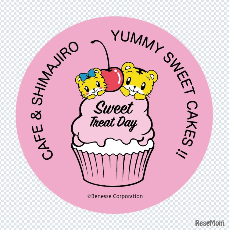 cafe＆Shimajiroステッカー（3枚組）　(c) Benesse Corporation 1988-2026 / しまじろう