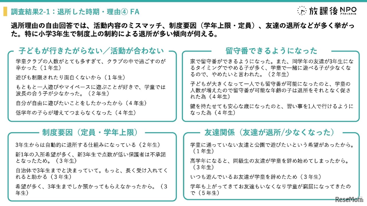 学童保育退所は小3が最多、退所後の留守番増加で自己肯定感に影響