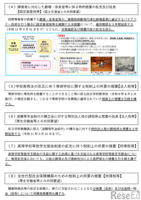 令和8年度 文部科学省関係税制改正要望の結果 （概要）