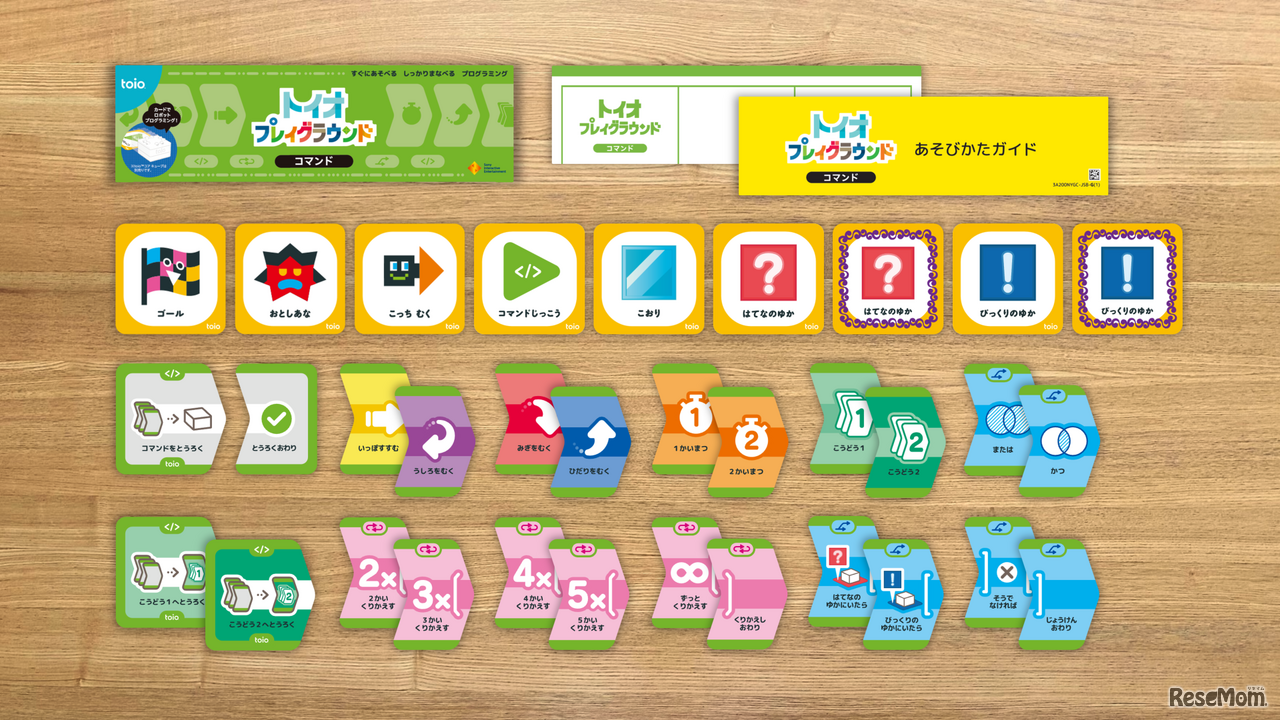 ロボットトイtoio：専用コンテンツ「トイオ・プレイグラウンド コマンド」内容品