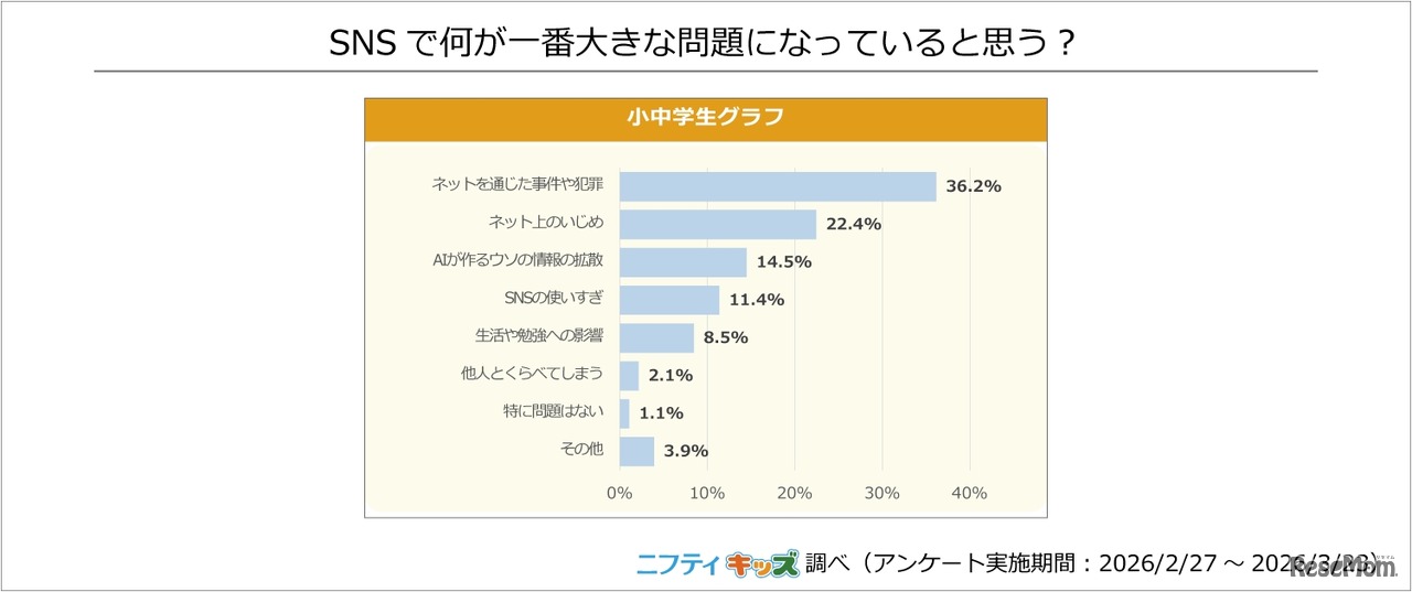 SNSで何が一番大きな問題になっていると思う？